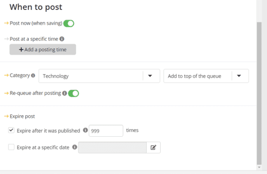 How to Schedule and Manage Your LinkedIn Posts Ahead of Time 5 SocialBee-content-recycling