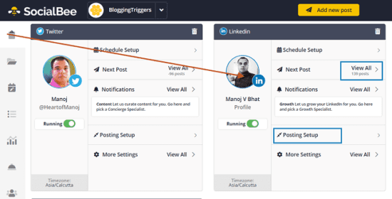 How to Schedule and Manage Your LinkedIn Posts Ahead of Time 6 manage-linkedin-posts-socialbee