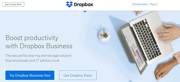 Top 10 Cloud Storage Services for Teams and Personal Use 1 Dropbox