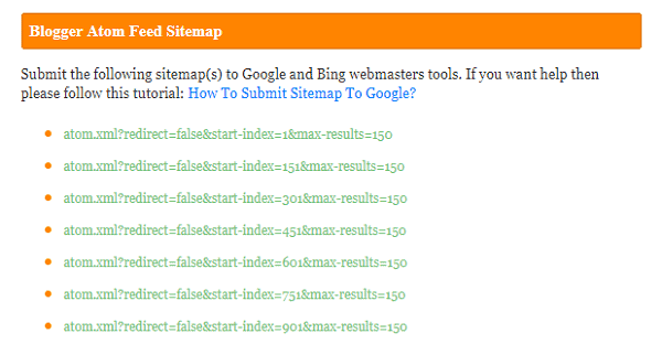 How to Create a Blogger Sitemap and Submit It to Search Engines 5 Blogger Sitemap