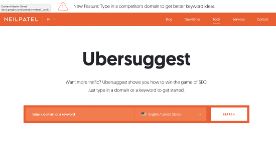 Ubersuggest