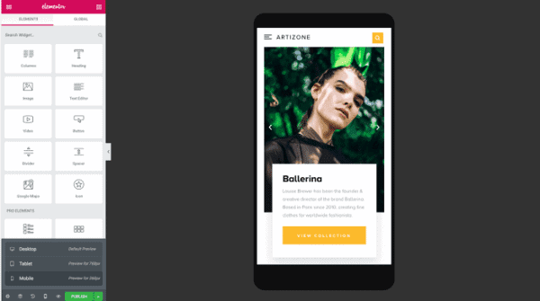 Elementor Pro features