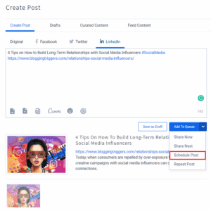 How to Schedule and Manage Your LinkedIn Posts Ahead of Time 1 SocialPilot LinkedIn schedule