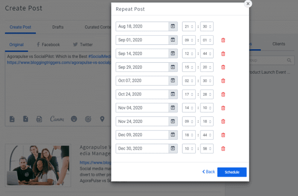 How to Post Recurring Tweets on Twitter (7 Ways) 4 SocialPilot repeat posts