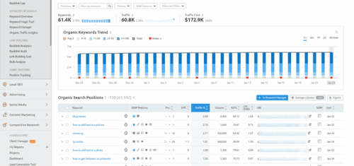 SEMrush-organic-research-tool