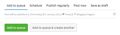SEMrush social media scheduling