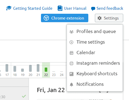 semrush social media queue