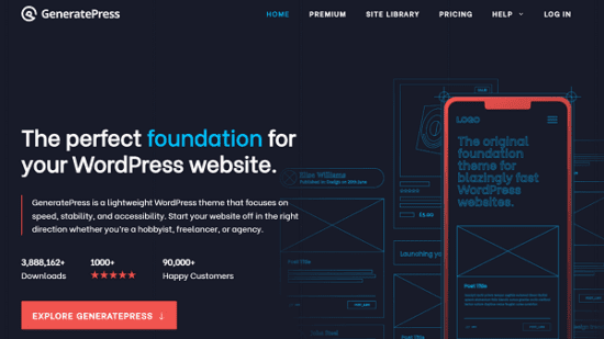 6 Highly Customizable WordPress Themes (Lifetime Updates) 3 GeneratePress