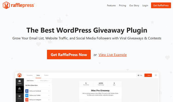 25 Best WordPress Plugins for Photographers to Display and Sell Photos 19 rafflepress
