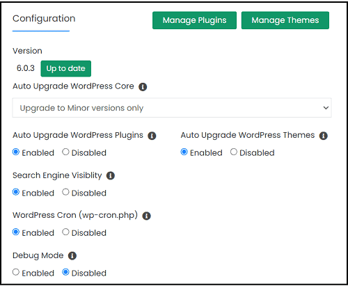 HostArmada Review: Is It the Best Budget-friendly Web Host? 2 HostArmada settings