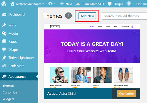 How to update a Wordpress theme