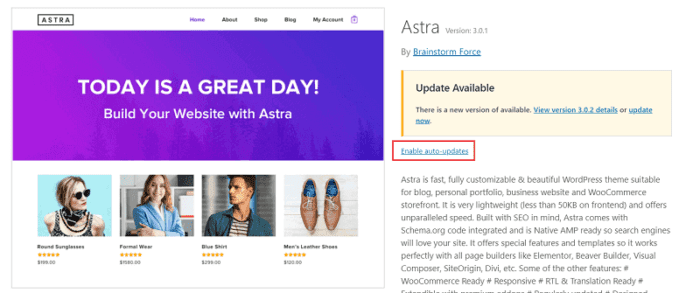 update wordpress theme with child theme