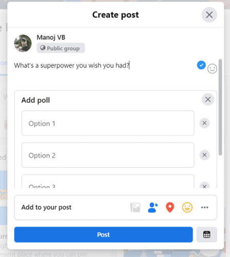 How to Create a Poll on Facebook (Profile, Pages, and Groups) 9 Facebook poll