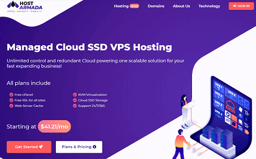 8 Best VPS Hosting Services for Growing Businesses 3 HostArmada-vps