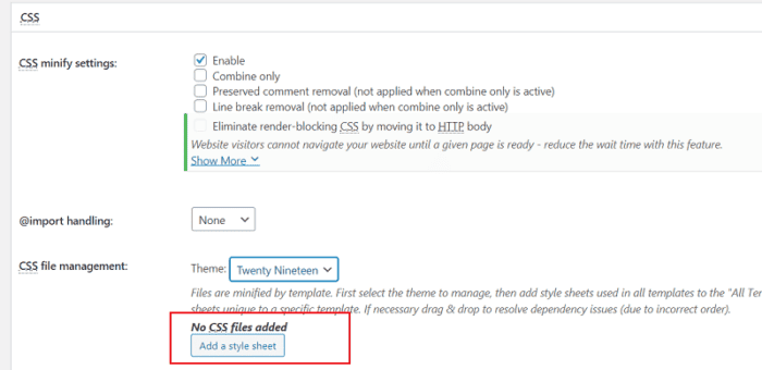 eliminate render blocking resources w3 total cache