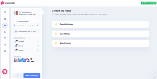 How to Schedule and Manage Your LinkedIn Posts Ahead of Time 10 Missinglettr campaign