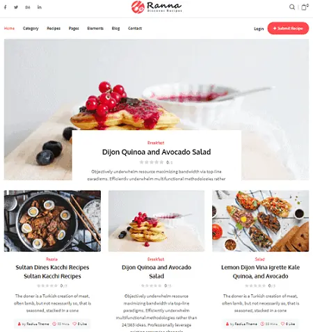 WordPress blog theme