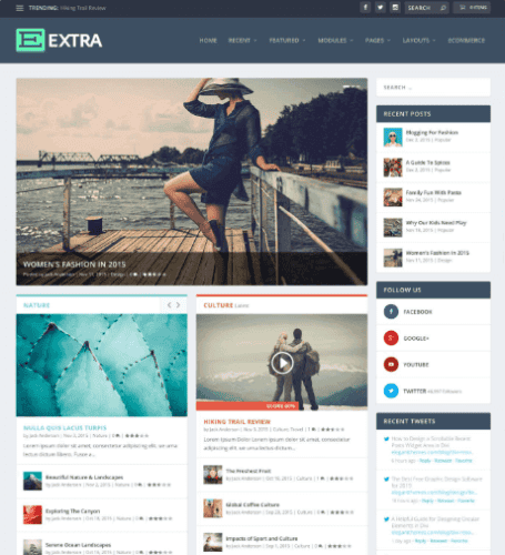 extra wordpress theme
