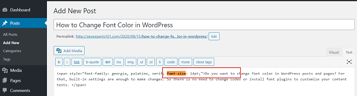 How to Change WordPress Fonts Without Coding (Any Theme) 8 change font size wordpress