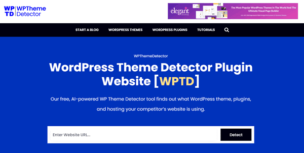 wordpress theme detector