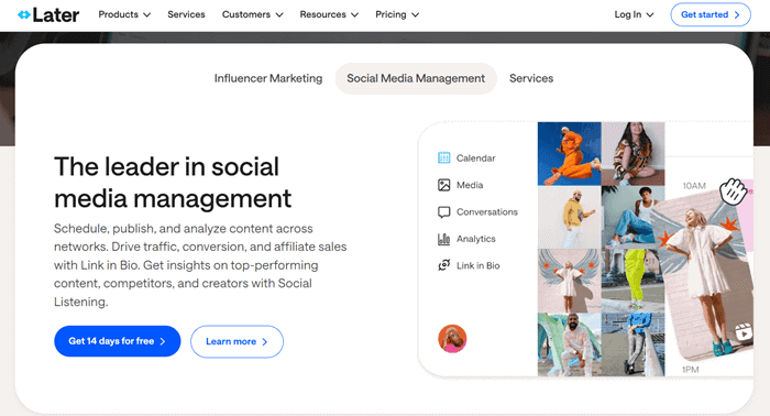 Later social media management Later social media management