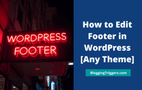 How to Edit Footer in WordPress