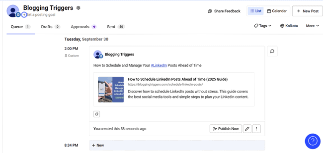 Buffer manage posts Buffer manage posts