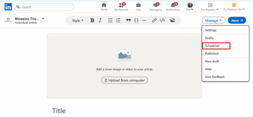 LinkedIn scheduled posts LinkedIn scheduled posts