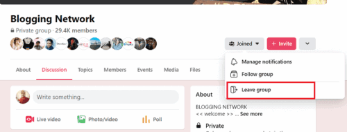 Leave-facebook-group