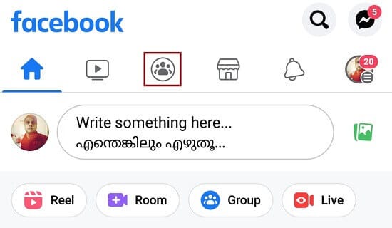 create facebook group android