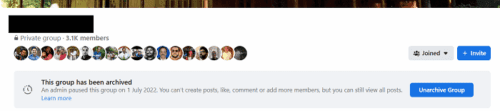 facebook group archive