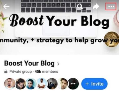 leave facebook group android