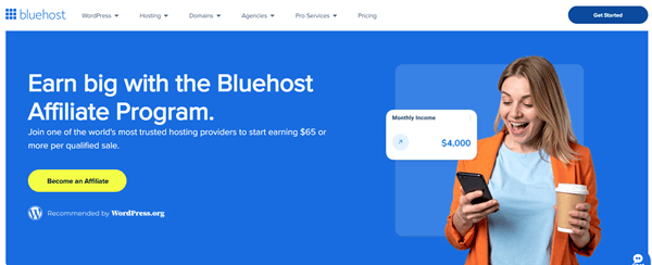 Bluehost affiliates