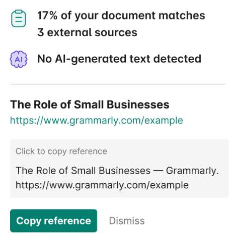 Grammarly Plagiarism Checker