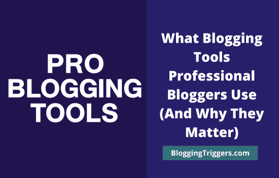 What Blogging Tools Professional Bloggers Use