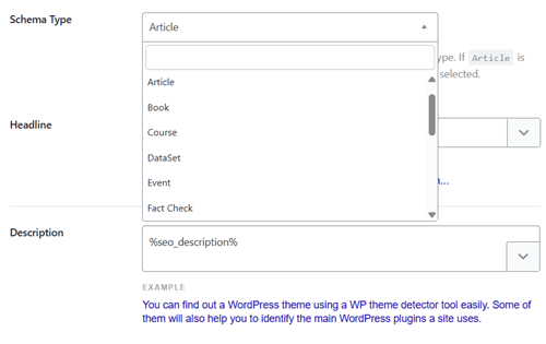 Schema settings Schema settings