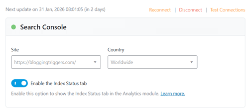 analytics settings analytics settings