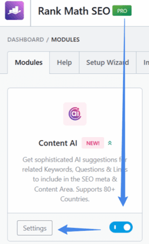 Content AI module Content AI module