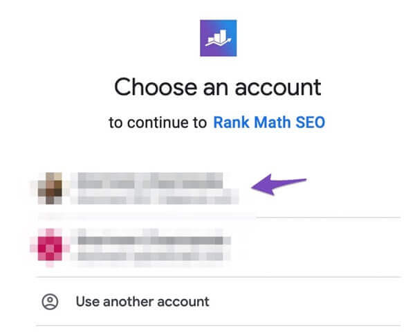 choose an account choose an account