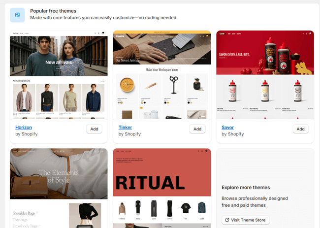 shopify themes shopify themes