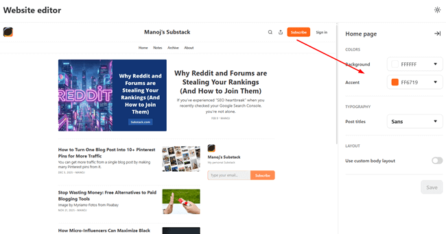 substack design substack design