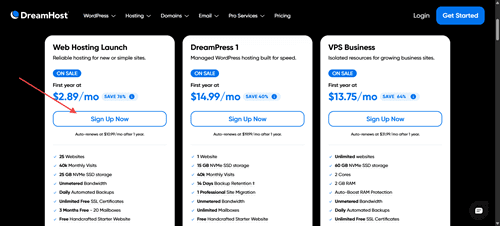 web hosting signup web hosting signup